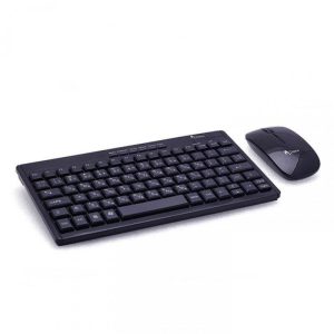 A.Tech 2.4Ghz Mini Slim Wireless Keyboard Mouse Combo – Black RFCOMBO01 3