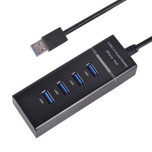 Super Speed USB 3 1.2m Long Cable 4 Port USB 3.0 Hub 2