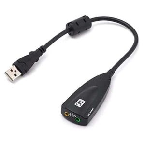 USB External Audio Adapter Converter Sound Card 3.5mm Headphone and Microphone Jack 1