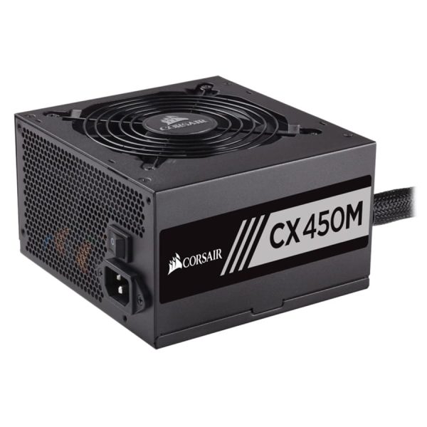 corsair cx450m cx series 450 watt 80 plus bronze certified modular power supply 2