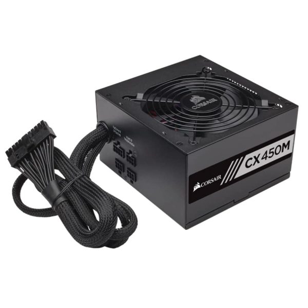 corsair cx450m cx series 450 watt 80 plus bronze certified modular power supply 4