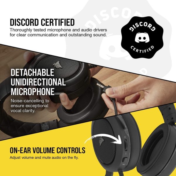 corsair hs50 pro wired black stereo gaming headphone carbon 8